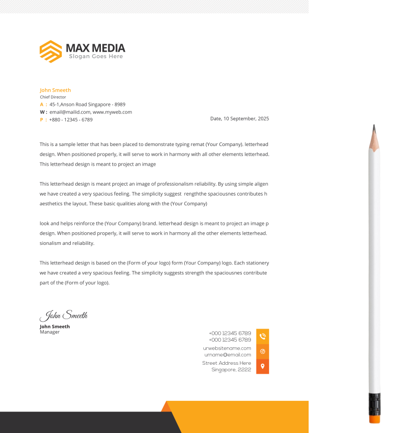 Letterhead Graphic